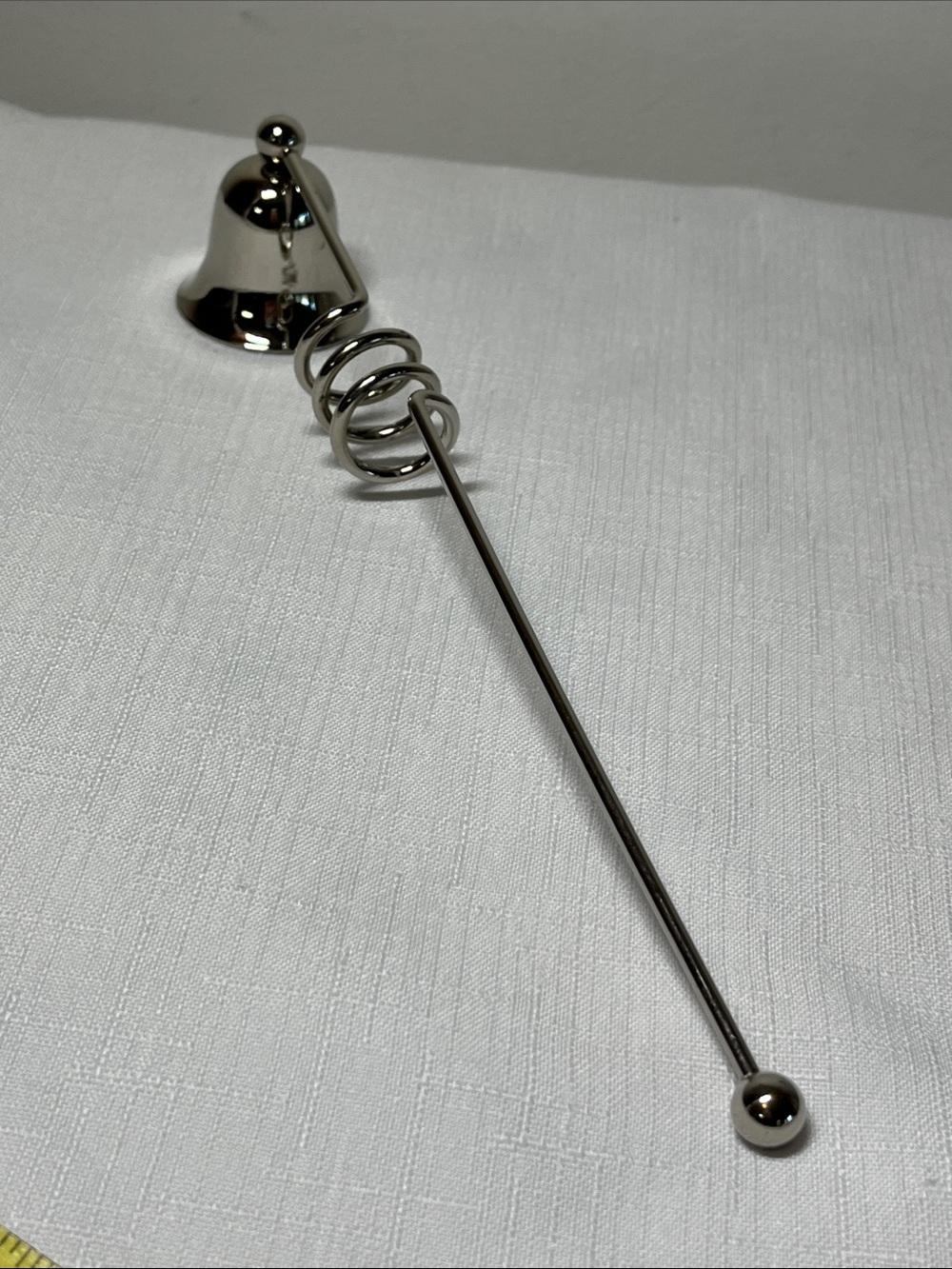 Silver plated candle snuffer. Vintage.
Unique design. Gorgeous.